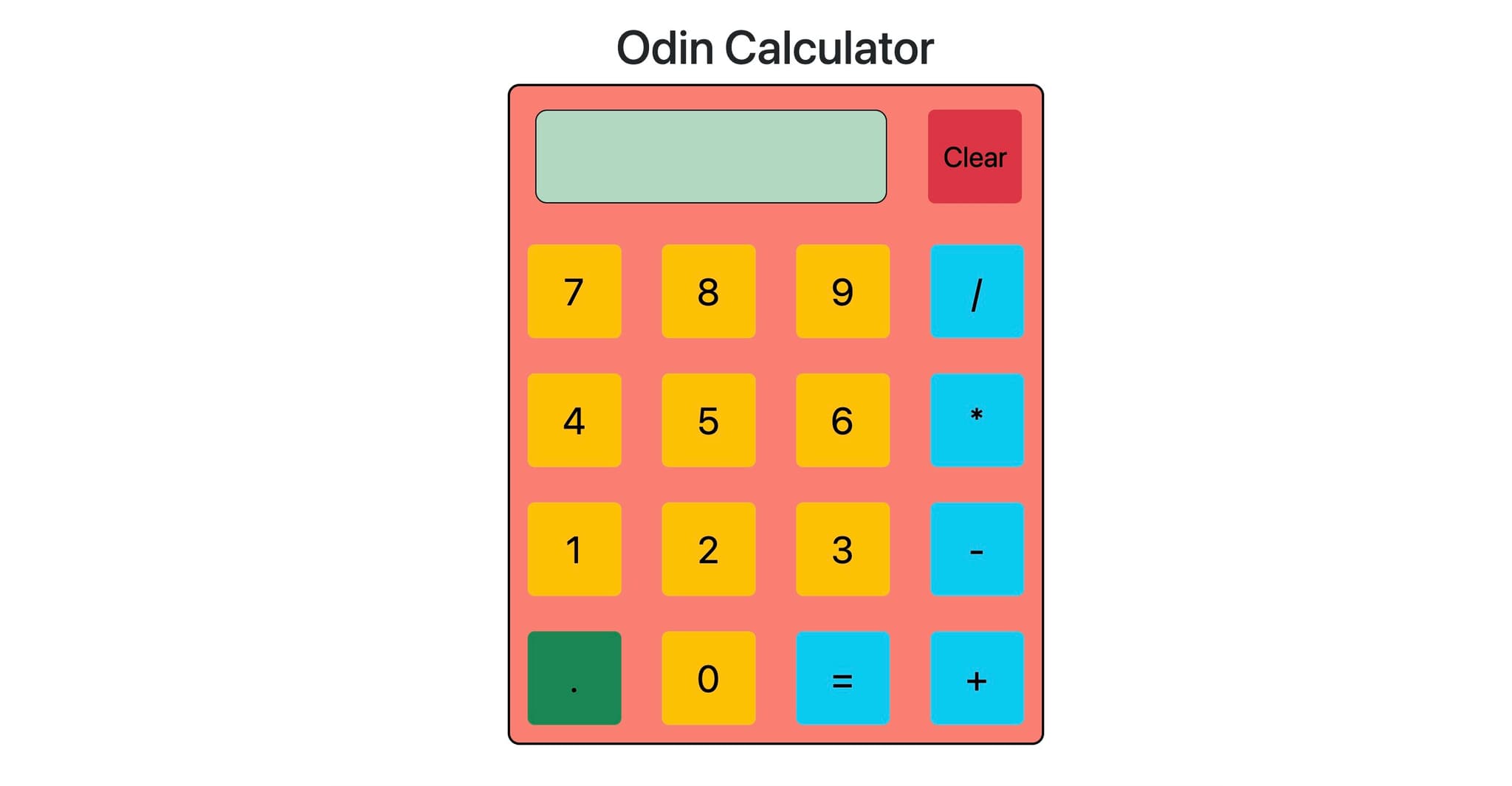 VanillaJS Calculator